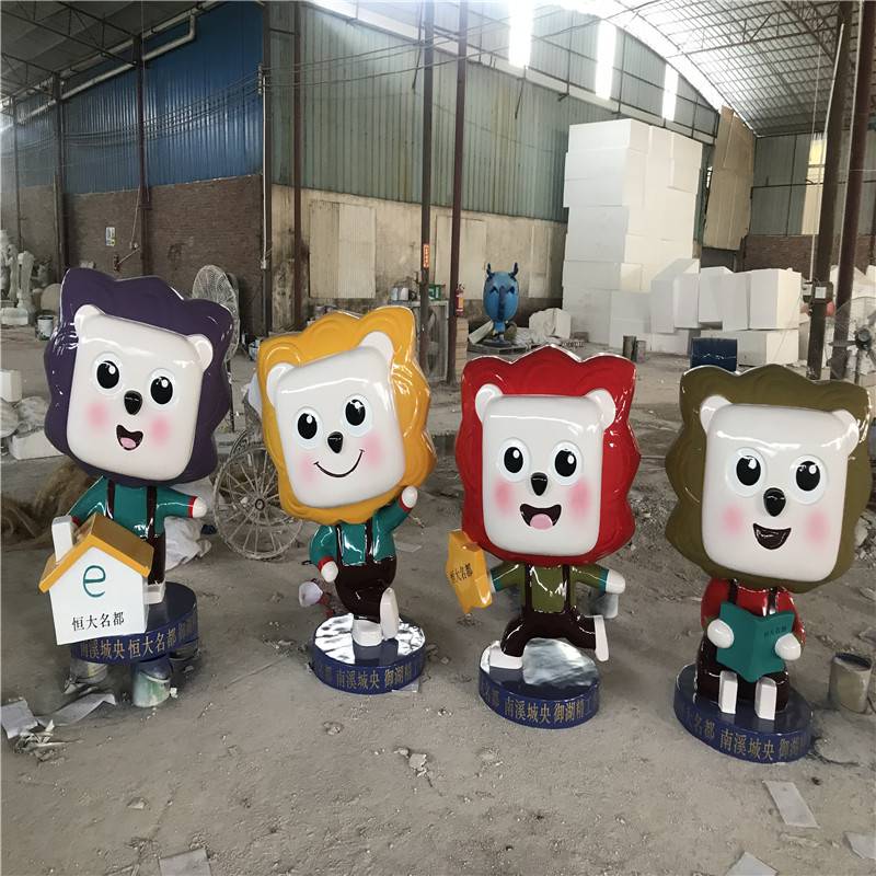 白云区卡通人物雕塑玻璃钢动漫雕塑商场美陈装饰雕塑
