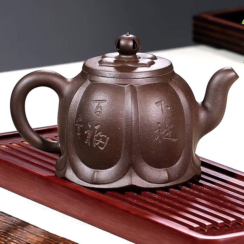 醉陶宜兴军德堂紫砂 名家许莘梓紫砂壶全手工原矿铁砂泥 茶壶茶具批发