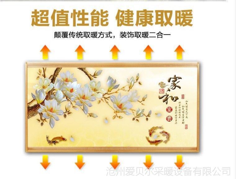 壁画厂家直销远红外碳纤维墙暖画功率适用面积石墨烯墙暖画电采暖