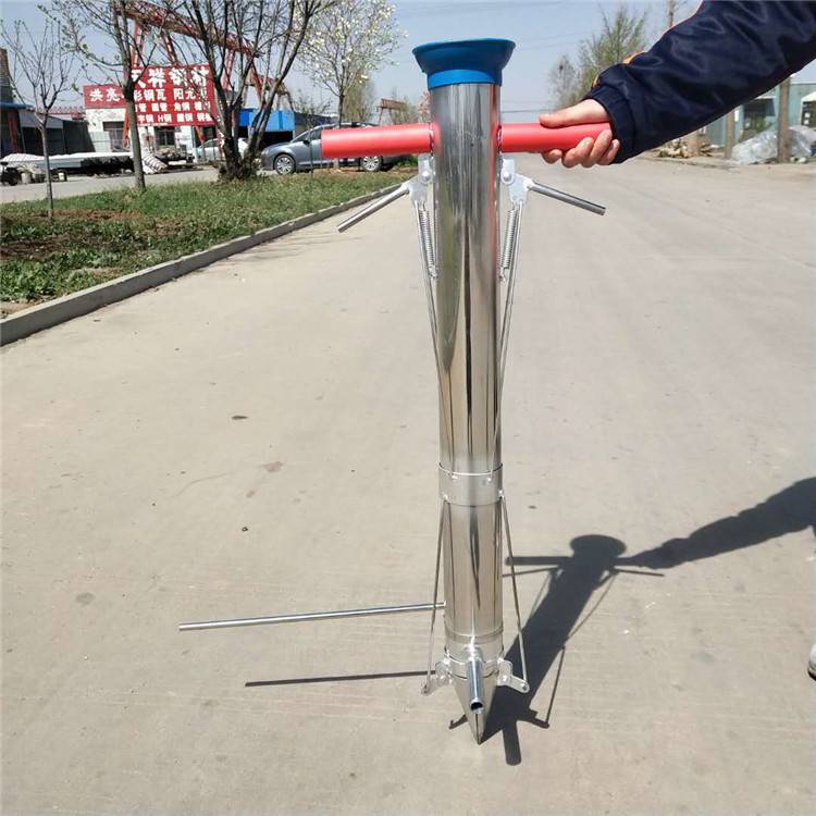 宇悦牌手动移栽种植器 热销不锈钢栽苗器 双手把多功能移苗机