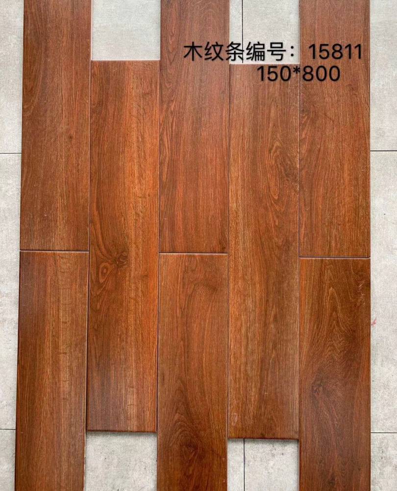 亚光仿实木瓷砖防滑仿木纹地砖150x800mm木纹砖优等室内耐磨条砖