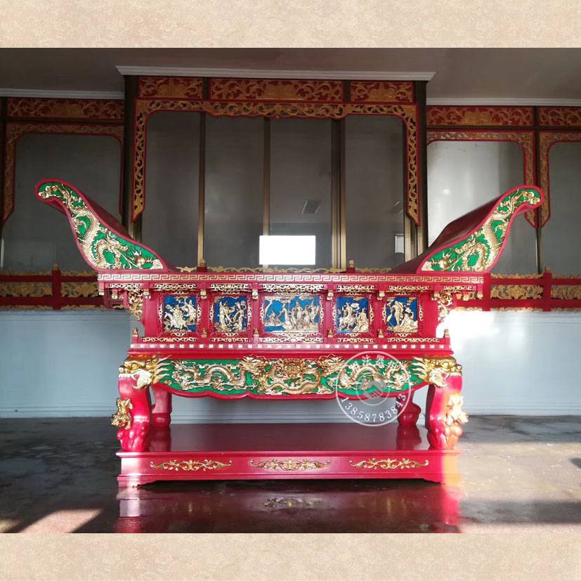 佛堂摆设供品实木供桌样式 祖宗供台图片