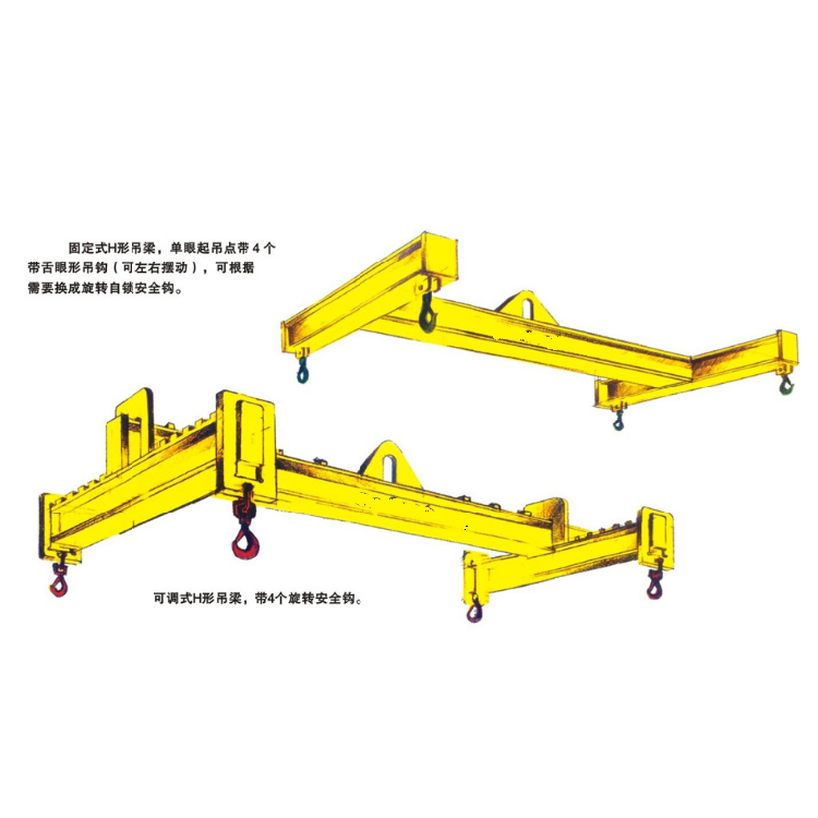 神州吊具sw245单耳平衡吊梁 工字梁 双耳式横梁 扁担梁厂家直销