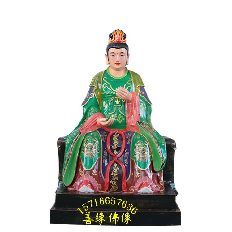 西山老母神像树脂玻璃钢彩绘贴金善缘佛像厂直销