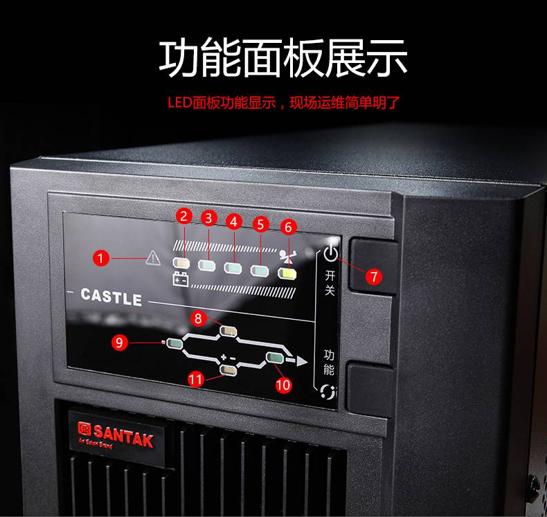 山特ups不间断电源 c3k 3kva/2400w内置电池 电脑服务器稳压电源 供电