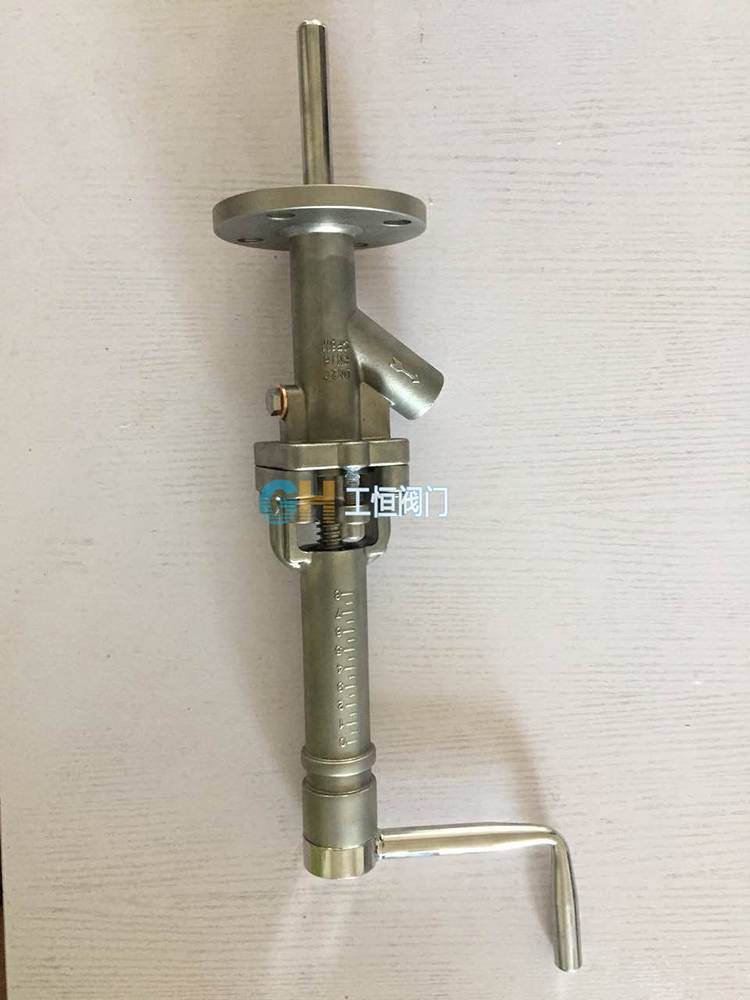 qyf沥青柱塞式取样阀 316l法兰柱塞取样阀 不锈钢取样阀 手动柱塞式