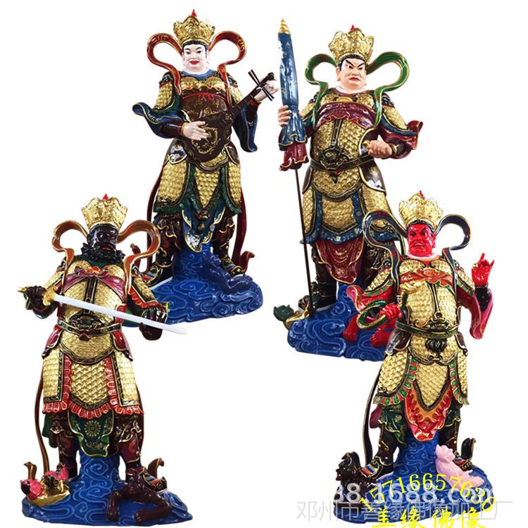 优质八大金刚佛像 四大天王佛教护法神像 木雕佛像价格 多闻天王神像