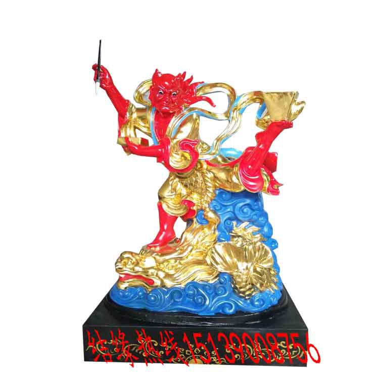 厂家直销道教魁星点斗独占鳌头魁星踢斗玻璃钢佛像