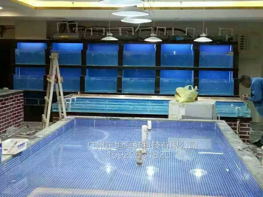 花都梯面海鲜池定做-海鲜池制冷-广州土建海鲜鱼池做防水