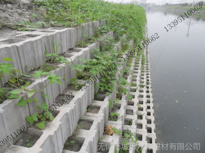 田字护坡砖 河道挡墙砌块 用于河道护坡,挡墙,植草