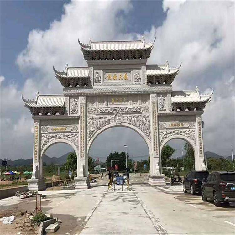 哪些大门牌坊适合建造在村庄入口大型石牌坊厂家