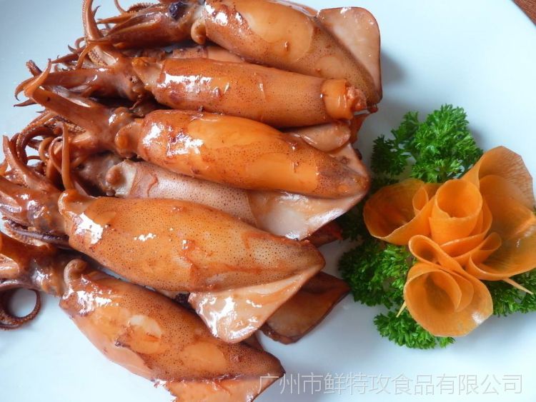 带籽鱿鱼墨鱼仔墨斗八爪鱼鱿鱼笔管鱿鱼250g8个