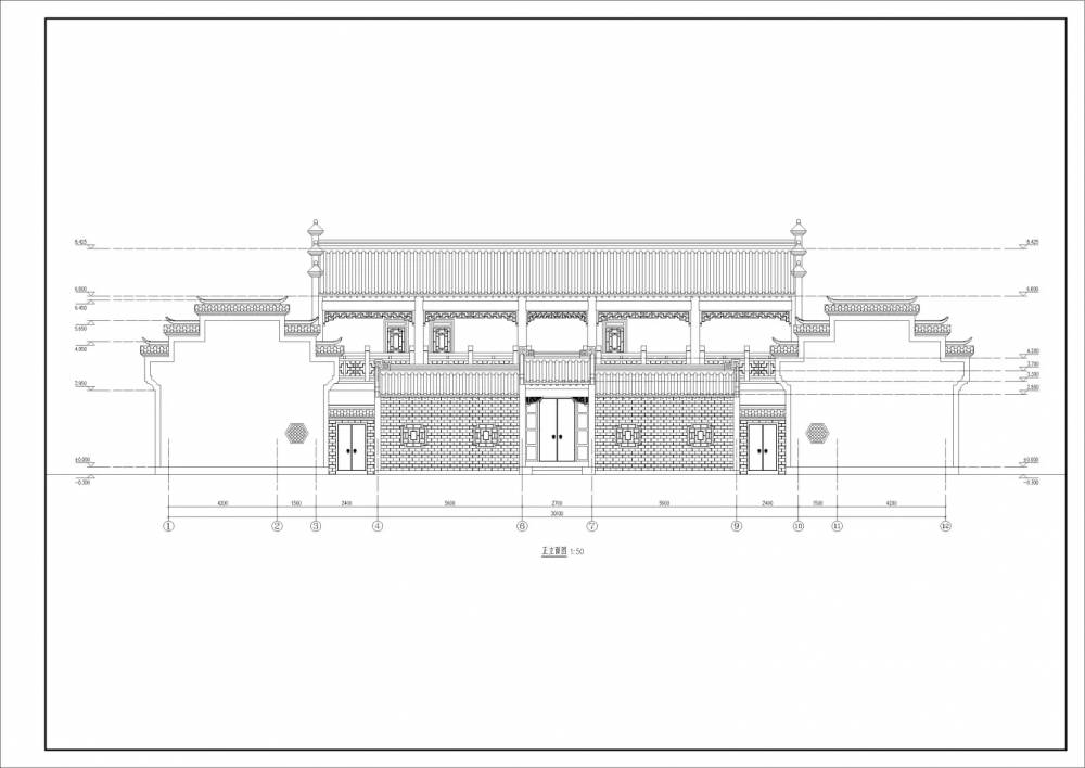 四合院别墅设计_中式四合院装修_农村四合院设计图