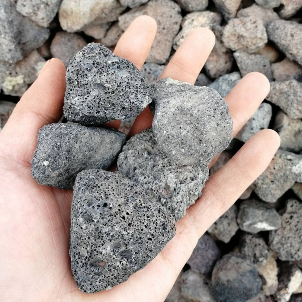 园艺 红色火山石 5-8厘米 火山石厂家
