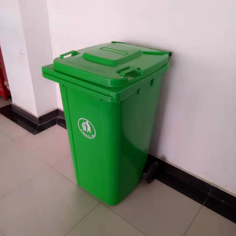 宜昌塑料垃圾桶 带轮带盖垃圾桶生产厂家