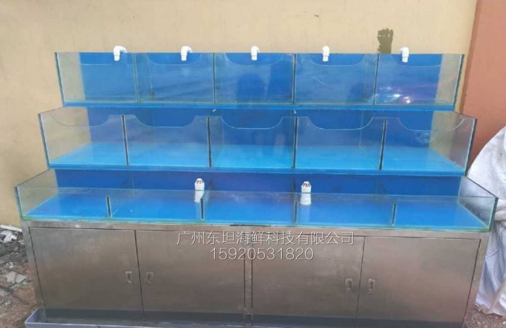 沙河海鲜池定做-海鲜缸增氧-广州不锈钢海鲜池