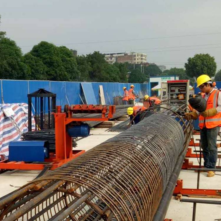 高铁数控钢筋笼绕筋机免费上门安装教学