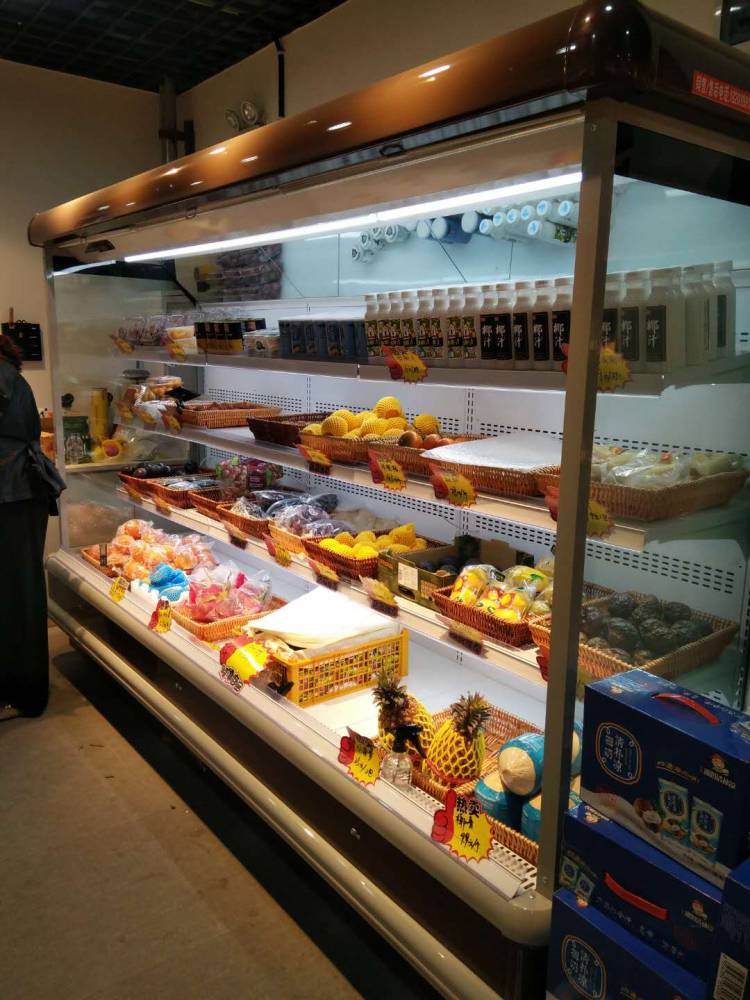 万货世贸城水果店冷链超市冷链火锅店冷风柜