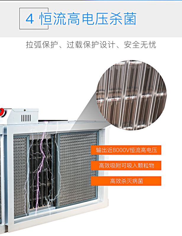 回风箱式电子除尘净化器 中央空调通风净化除尘设备 微静电除尘器 可