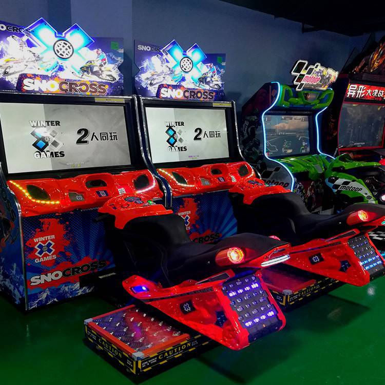 雪地摩托赛车游戏机 电玩城赛车游戏机设备 游戏厅赛车游戏机
