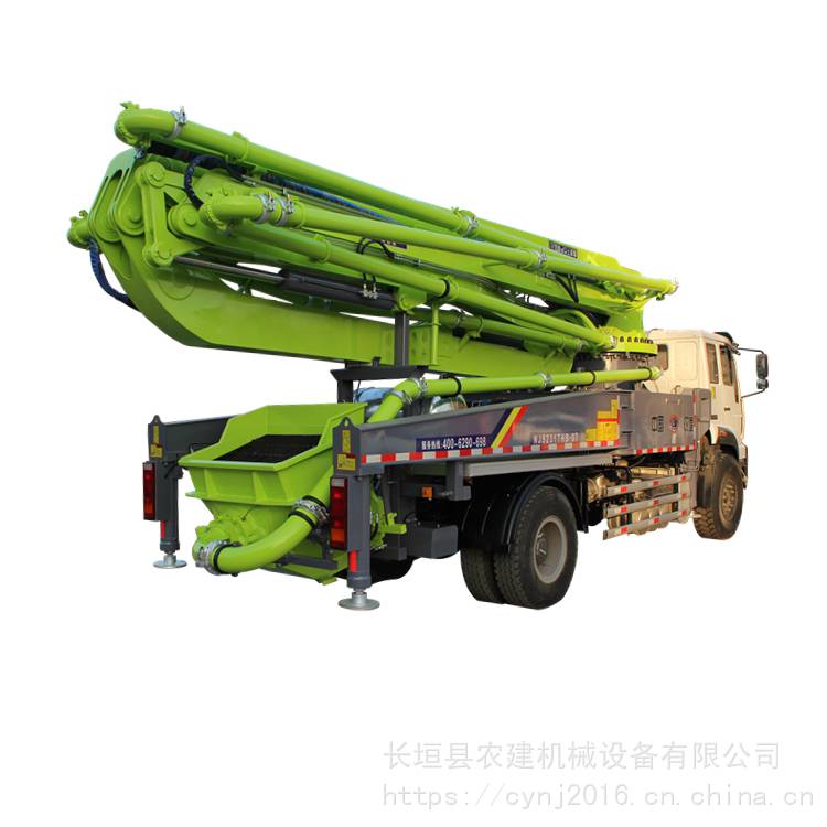 37米小型水泥泵车 农村建房小型混凝土输送泵车