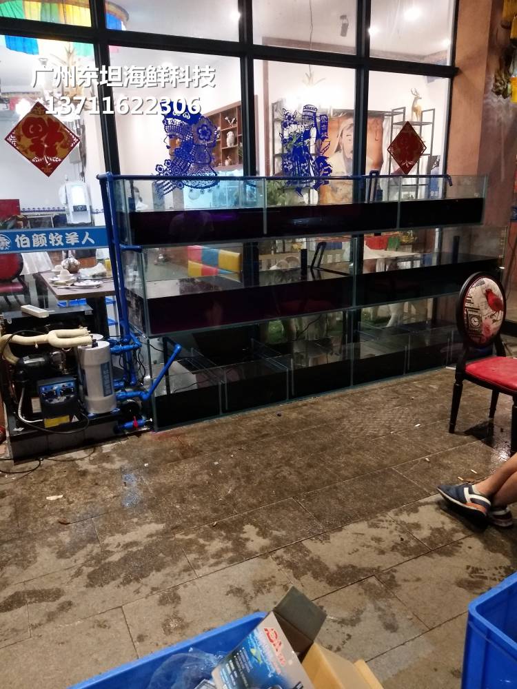 深圳海鲜玻璃缸定制-深圳海鲜市场鱼池-深圳海鲜玻璃缸