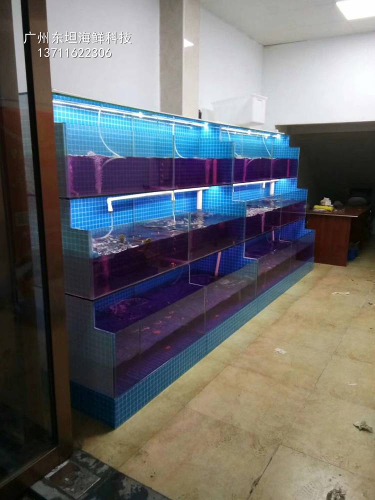深圳海鲜池公司-深圳菜市场海鲜池-深圳两层海鲜池定做