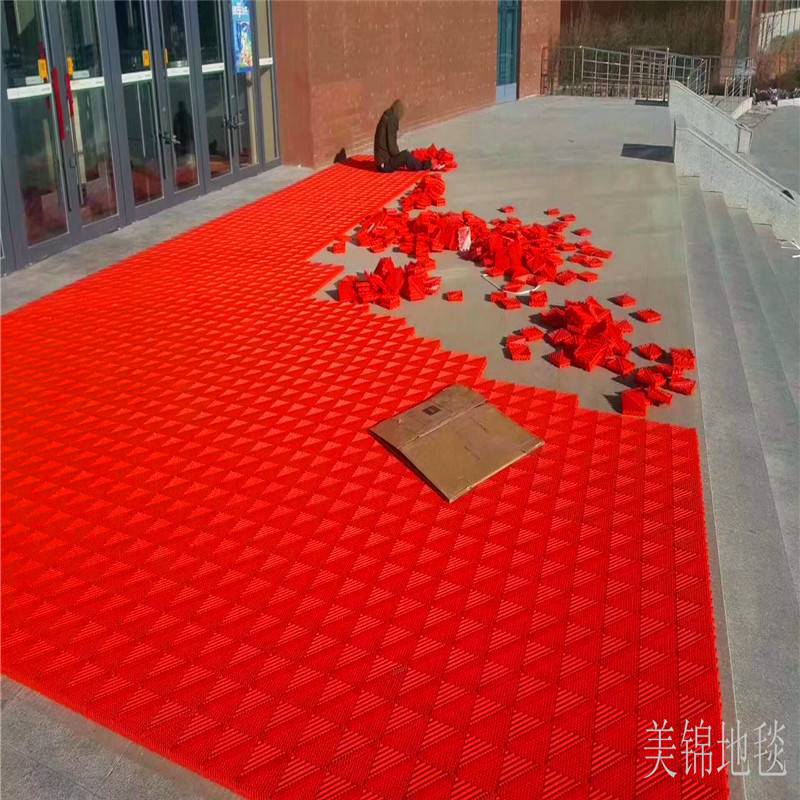 合一拼接地垫酒店门垫除尘脚垫防滑地毯商场门口地垫定制尺寸厂价批发