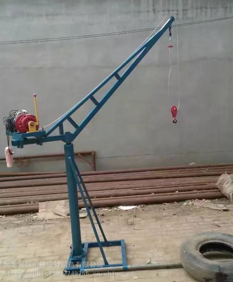 室外小吊机 小型建筑吊运机 旋转吊机