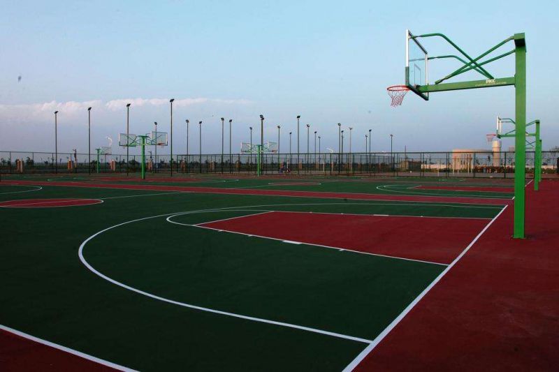 山东济南中奥体育篮球场施工建设 室内羽毛球施工 济南篮球场施工