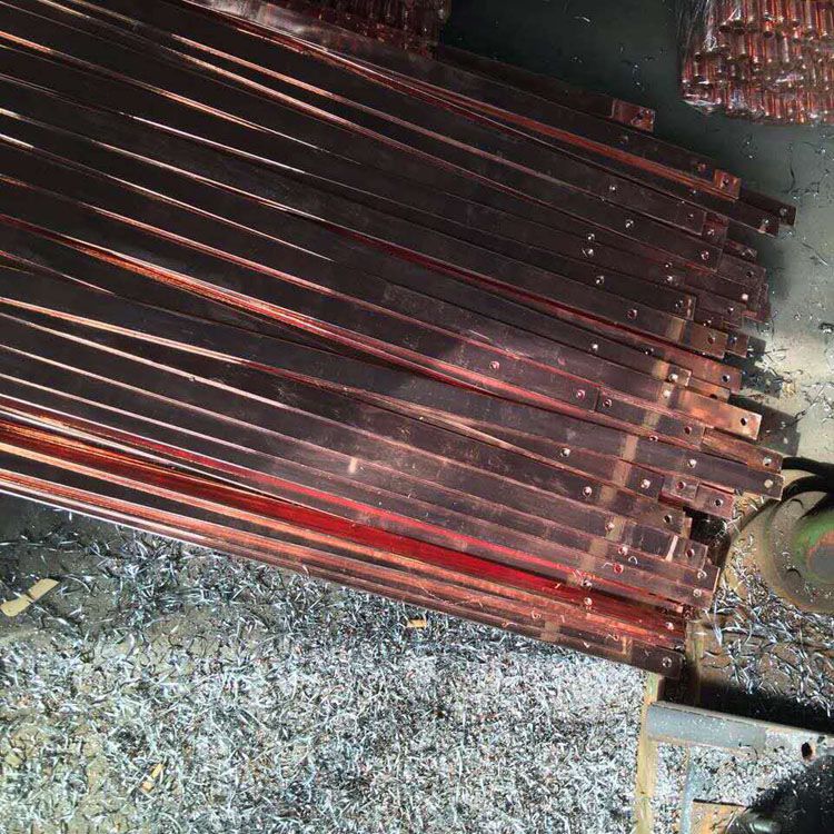 厂家直销铜包钢扁线 铜包钢扁钢 河北沧州克雷安铜覆钢扁线规格齐全