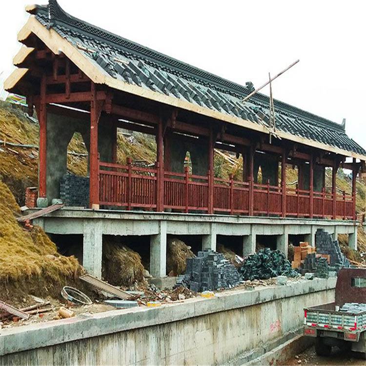 樟子松长廊 古建长廊 水泥长廊凉亭 古建长廊现货
