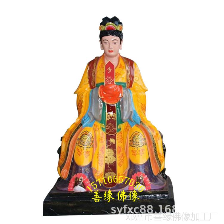 小型树脂玻璃钢神像泰山奶奶,碧霞元君河南佛像厂***