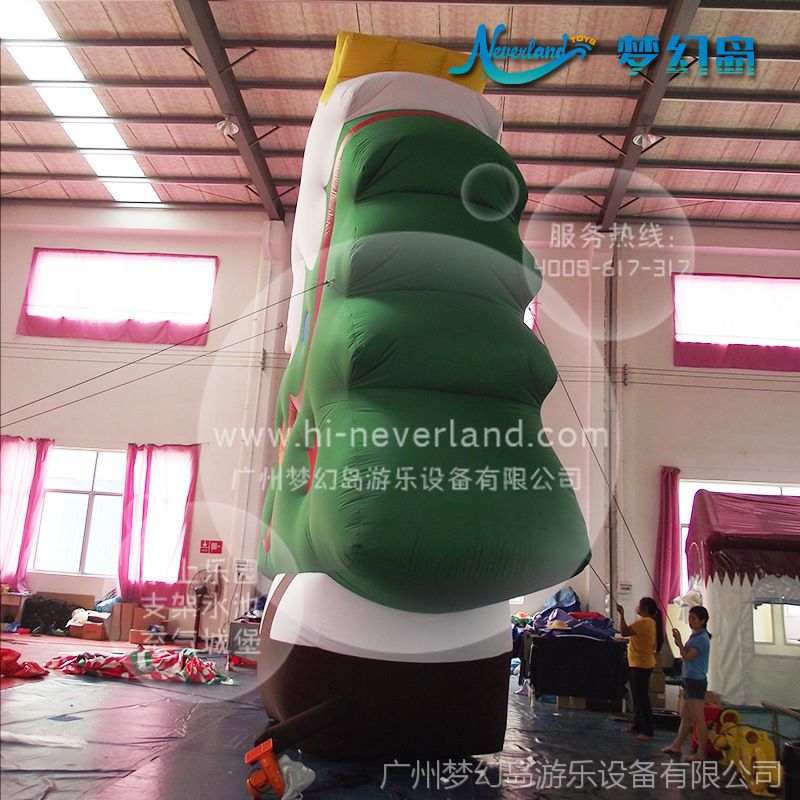充气圣诞麋鹿包装圣诞树圣诞老人造型充气圣诞充气封面设计素材网图片
