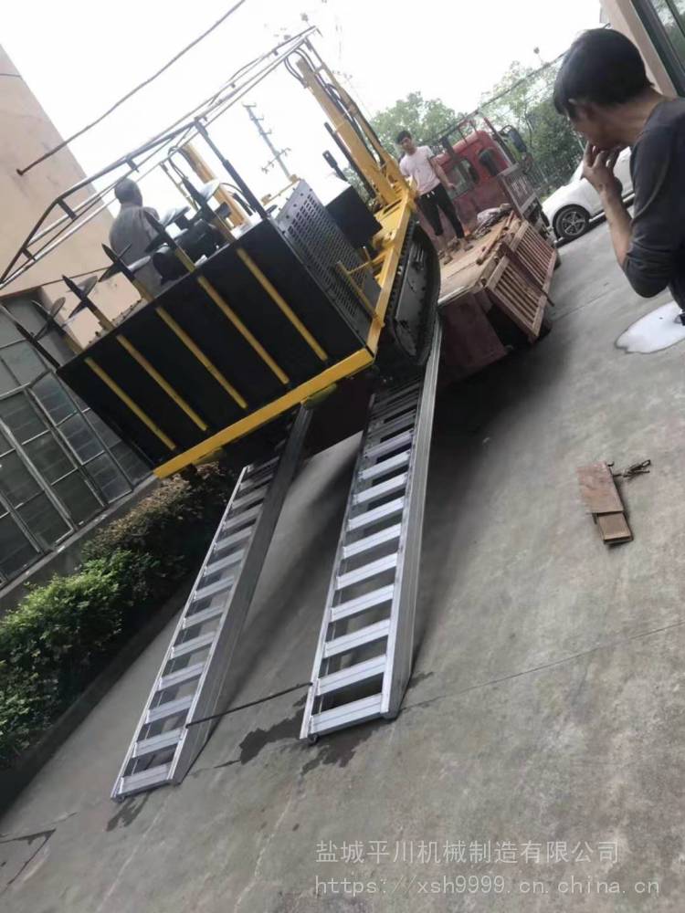 济南市27米4吨承载挖掘机勾机铝爬梯铝合金爬梯安全上下货车