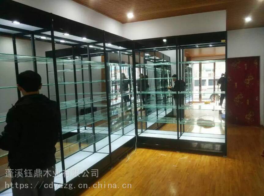 成都钛合金展柜展示架货柜货架定做铝木展柜展示柜货柜货架厂家
