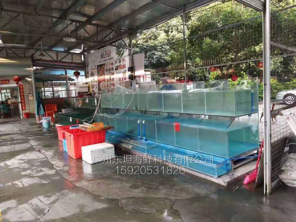 广州北兴海鲜鱼池价格-海鲜池配置-广州海鲜烧烤店定做鱼池