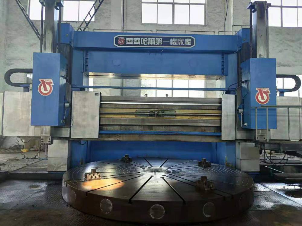 机械厂低价处理【齐重dvt500-20数控双柱立式车床】二手数控立车