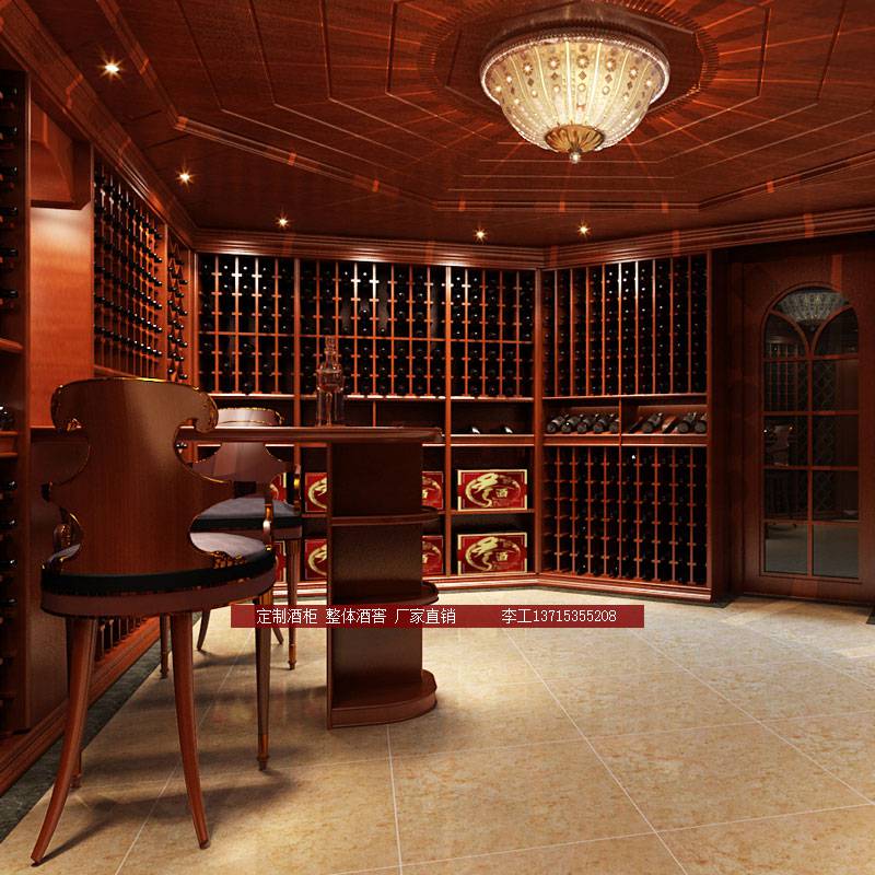格瑞鑫 哈尔滨红酒酒架展示架子 酒窖专用空调设备 装修造型