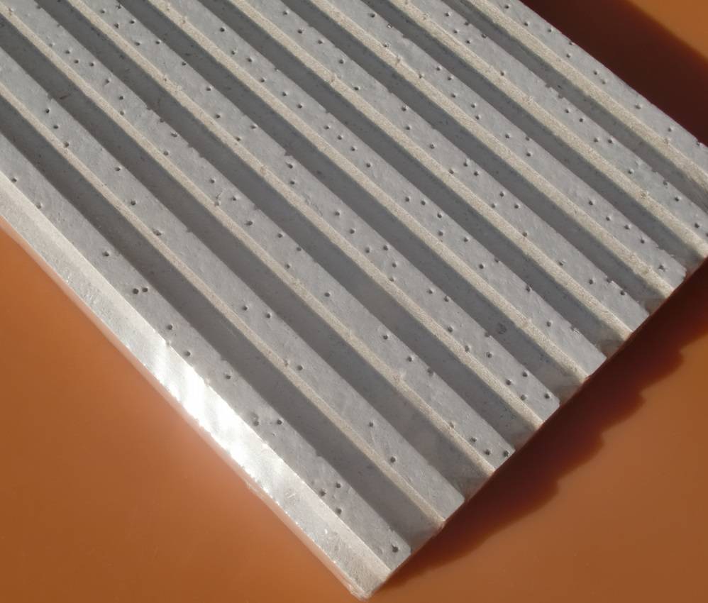 龙牌冰川矿棉粘贴板 300x600立体条状吸音板