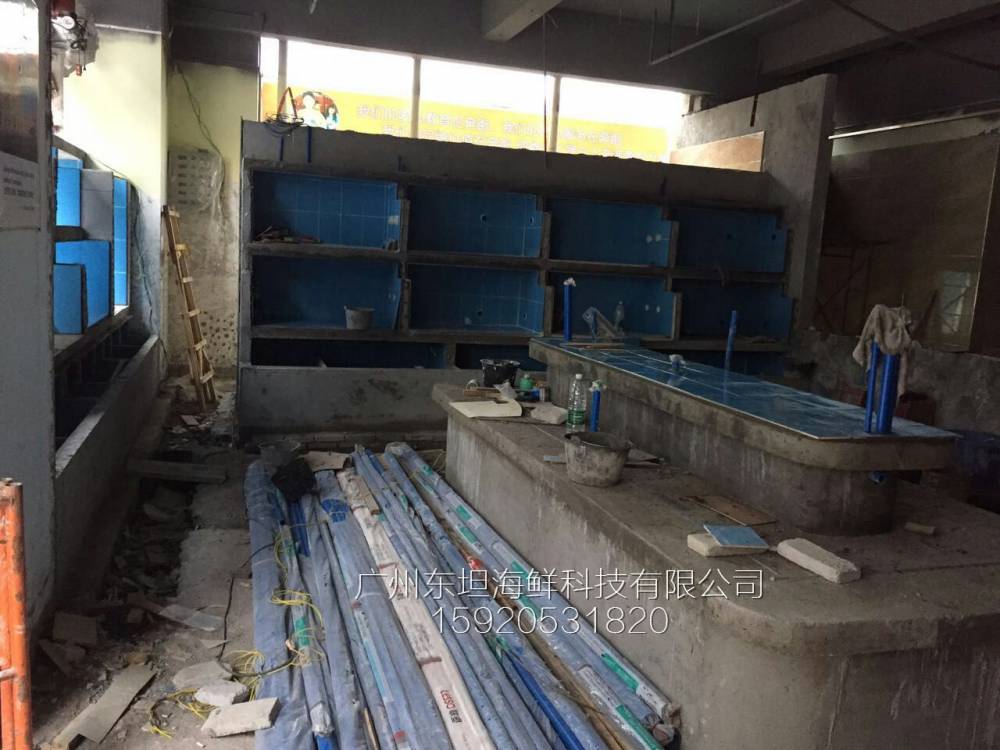 广州昌岗海鲜鱼池设计图-海鲜池过滤-广州海鲜酒家鱼池设计