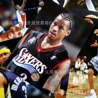 nba 球星 艾伦艾弗森 海报 8张/套 压纹