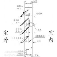 拓曼供应户外遮阳防雨百叶,铝合金电动通风防雨百叶 百叶窗销售安装