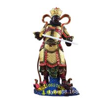 玻璃钢手工佛像 四大天王佛像雕塑 持国天王神像 寺庙彩绘神像