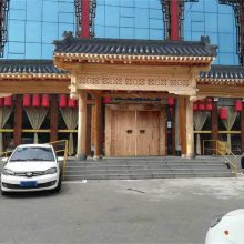 专业木结构门头 仿古门头制作 古建门头设计预算