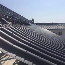 滴檐 堵头仿古配件齐全 连体铝瓦 铝合金瓦