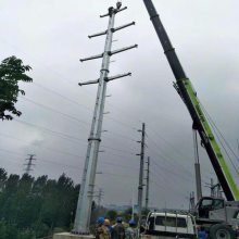 电力架空线直线钢管塔35kv直线钢管塔