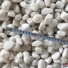 机制白色鹅卵石 白色砾石 白色磨圆石子登峰现货销售