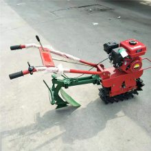 小型链轨式耕地机 家用趟地除草独轮开沟追肥机 家用犁地机