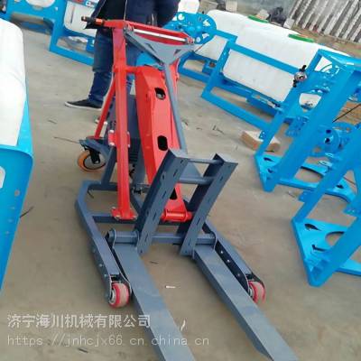 便携式电动液压叉车 手推式电动搬运叉车 电瓶手推升降堆高叉车